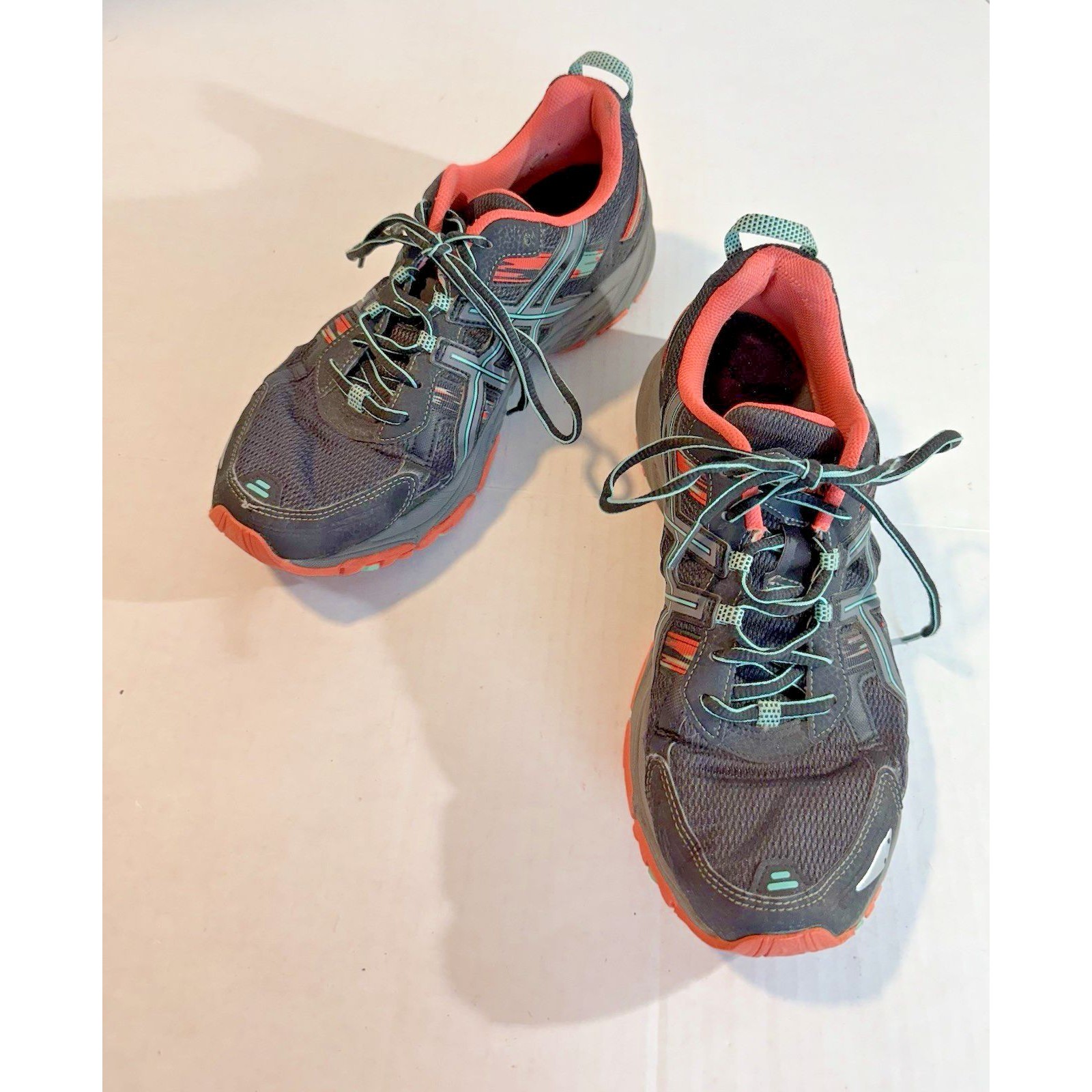 Asics Gel Venture 5 Trail Running Shoes Sneakers Black Pink T5n8n #F820616 Sz 12